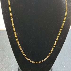 Elegant Gold Chain Necklace 925 sterling silver with overlay of gold.